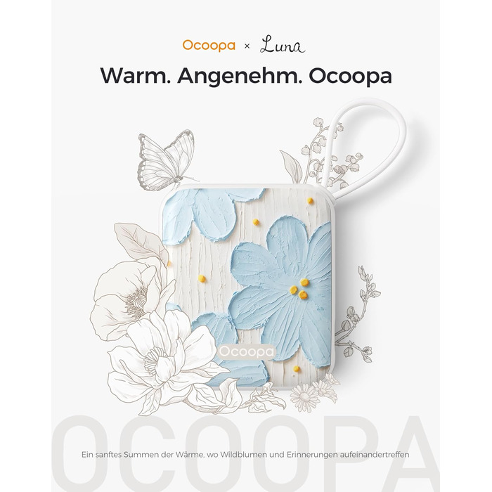 Електричні грілки для рук OCOOPA 2 шт., 3 режими нагріву, швидкий нагрів, 4000mAh, USB, для жінок, зимові, Outdoor