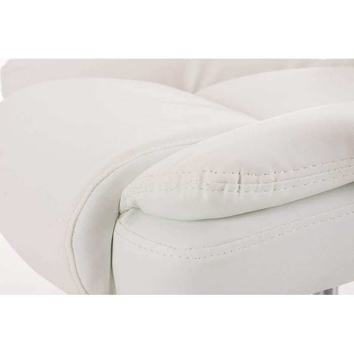 Офісний стілець Xanthos, оббивка зі штучної шкіри, поворотний, регульований по висоті, колір білий