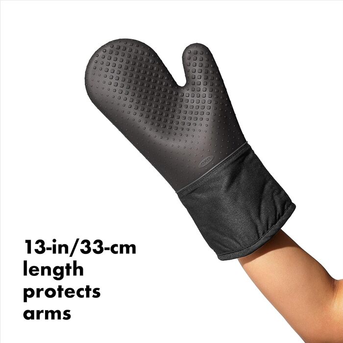 Силіконова рукавичка для духовки OXO Good Grips - чорна