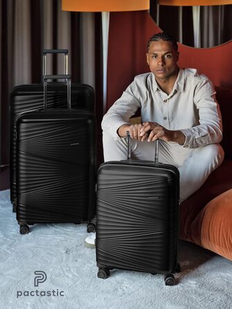 Візок Pactastic Ultralight Hard Shell XL 103L 3,63 кг TSA 50x32x75 см (чорний металік)