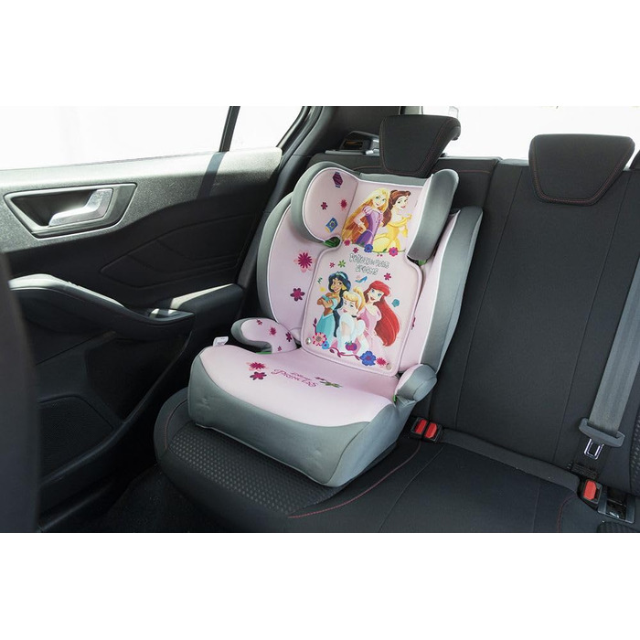 Автокрісло Tataway Disney Princesses i-Size, 15-36 кг (3,5-12 років), рожеве, група 2/3