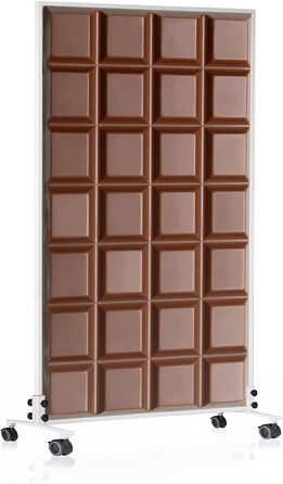 Інфранічний обігрівач Könighaus Standgerät - att: Економія енергії, обігрів за 2 хвилини, термостат, мобільний, з мотивом малярства (1200 Вт, шоколадний)