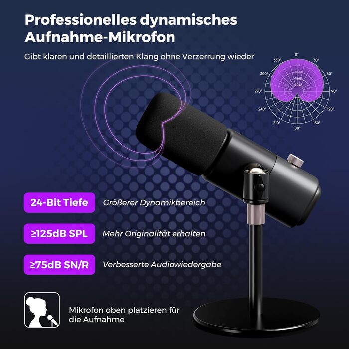 NearStream AM15X: Динамічний мікрофон для ПК, XLR/USB, для подкастів, стрімінгу та студійних записів