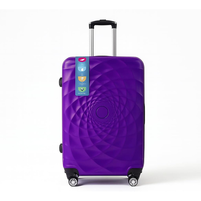 Валіза ручної поклажі Bosdela з твердим корпусом (980, фіолетовий, 50/60/71 см)