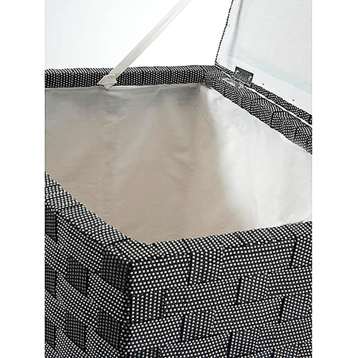 Практичний плетений нейлоновий контейнер для білизни Kobolo з кришкою чорний