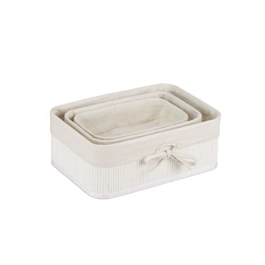 Набір з 3 кошиків для зберігання з бамбука Relaxdays