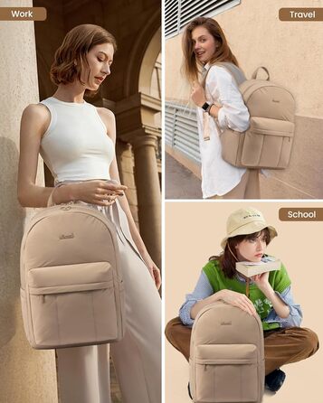 LOVEVOOK Рюкзак для жінок, середнього розміру, для підлітка, дівчини, студентки. Елегантний, з відділенням для ноутбука 15.6