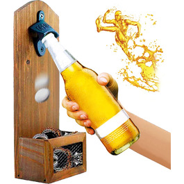 Дерев'яна відкривачка для пляшок Goldmiky настінна