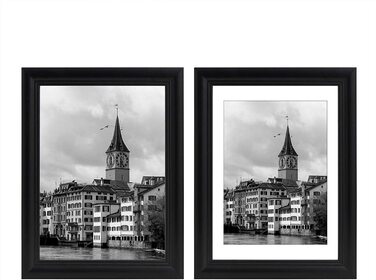Комплект з 3 рамок для фотографій в стилі Artos дерев'яна рамка фотогалерея скляна панель, (срібло, 18x24)