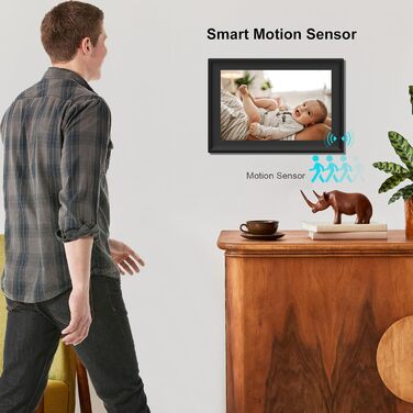 Цифровий фоторамка з Wi-Fi, 10.1 дюйма, сенсорний екран, 32GB, Frameo