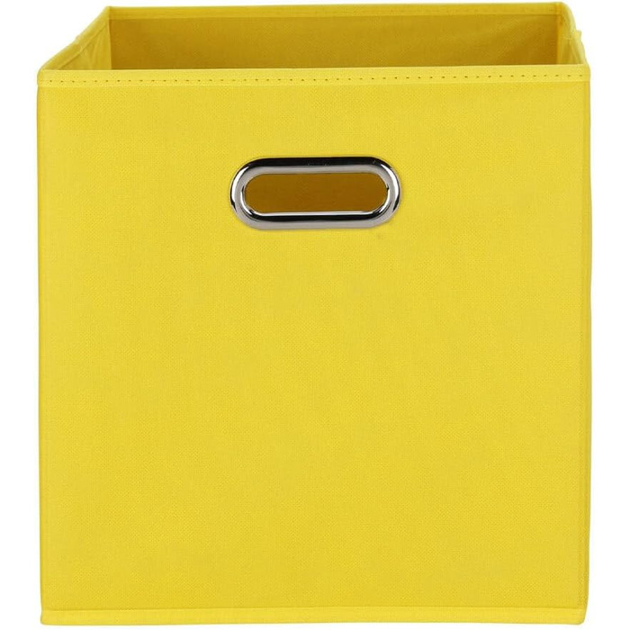 Набір з 10 коробок для зберігання, приблизно 30x30x30 см Жовтий - складна коробка з ручкою-органайзером Коробка для тканини Складна картонна полиця Коробка для складаний кубик Кошики для складаної коробки Дитяча коробка для іграшок Коробка для замовлення