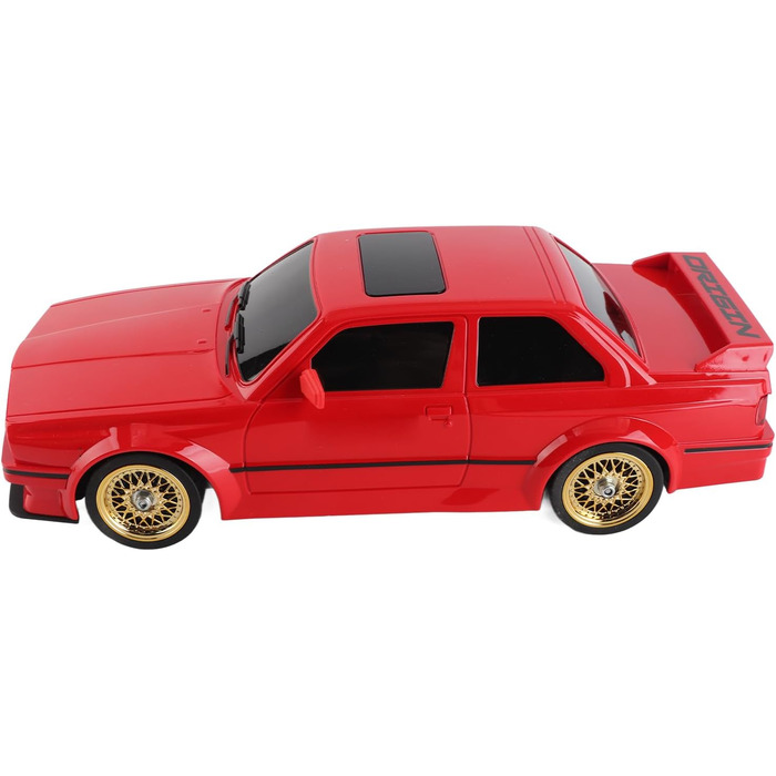 RC Дрифт-кар Drift Auto 1:16, 2.4 GHz, 30 км/год, 4WD, LED підсвічування, 2 акумулятори, Червоний