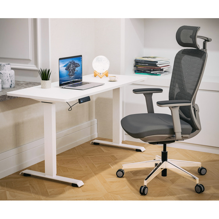 Крісло Mealux Q1 Air Fabric Grey (арт. HF Q-1 F/G)