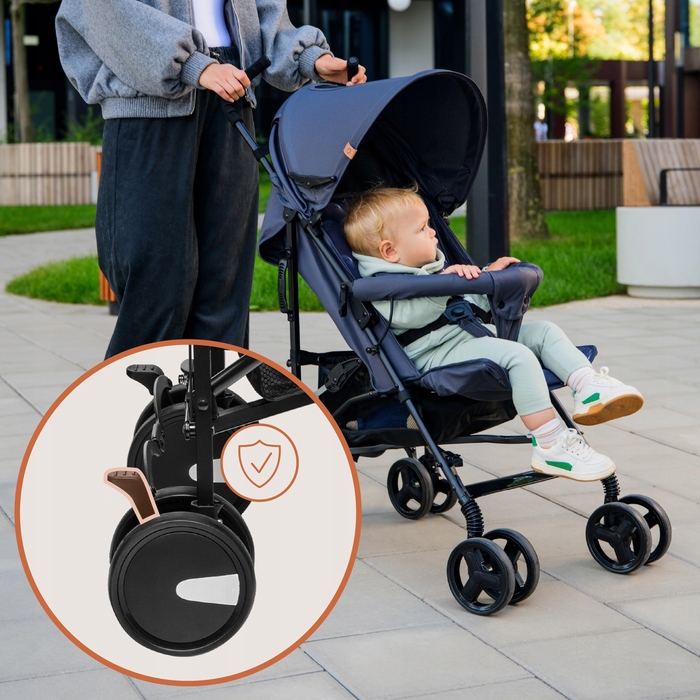 Легка прогулянкова коляска-парасолька Lionelo Elia, складана