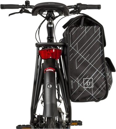 Для багажної полиці, велосипед L Side Bag, світловідбиваючий, легко збирається, Re Think Екологічно чистий матеріал - (23, Dex)