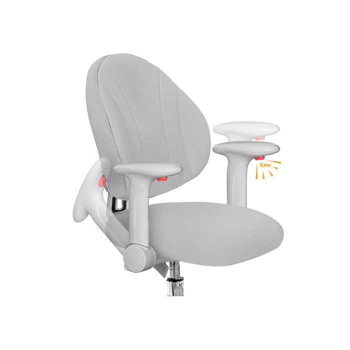 Дитяче крісло Evo-kids Mio Air Grey (арт.Y-307 G)
