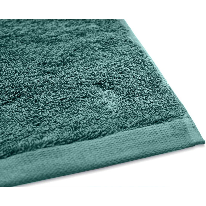 Рушники Herzbach Home Premium 50x100 см Набір з 2 шт. (Ocean Green) М'яка, абсорбуюча бавовна