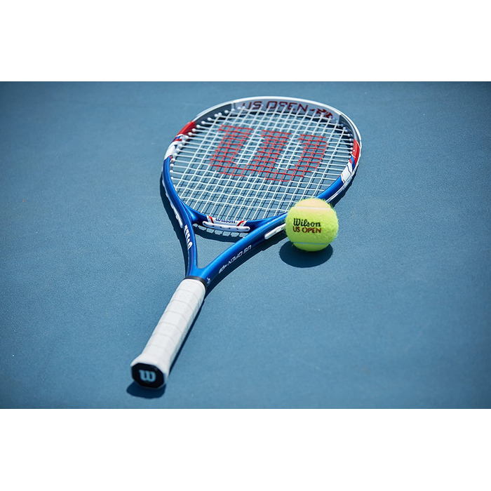 Тенісна ракетка Wilson US Open для дорослих без чохла (3, червоний / білий / синій)
