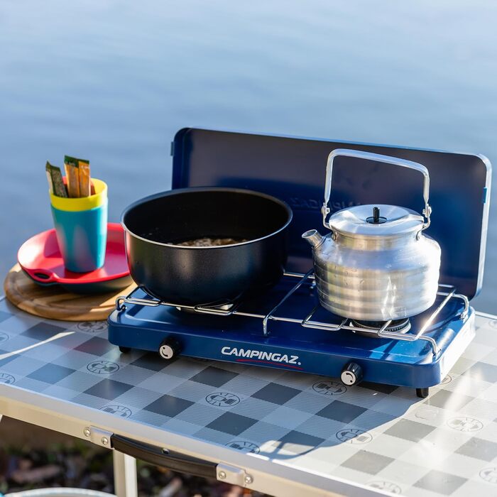 Газовий набір Campingaz Base Camp Lid з двома конфорками - для кемпінгу та фестивалів