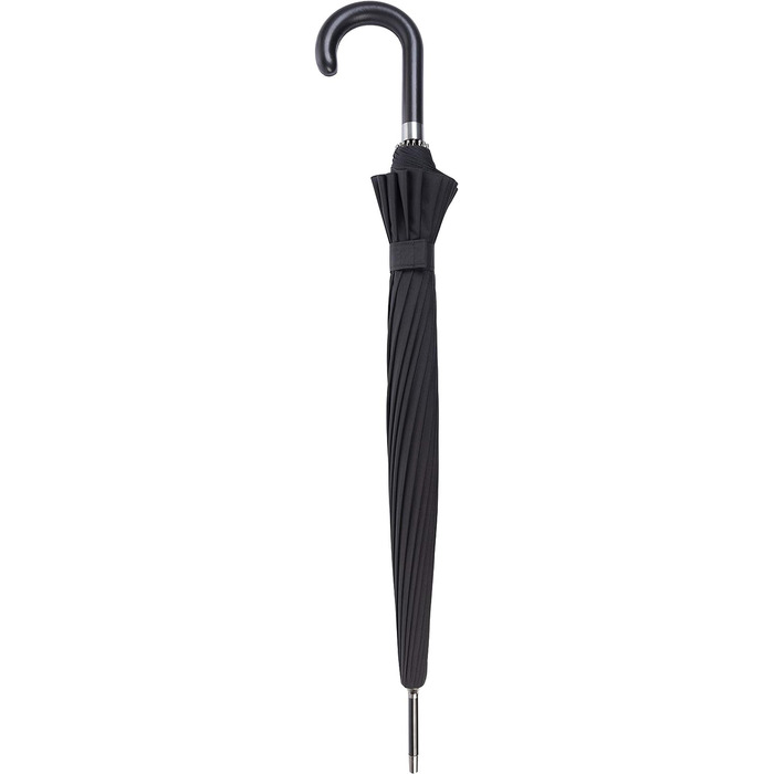 Доплерівський довгий парасольку Liverpool Automatic Великий навіс Незвичайний, благородний вигляд (чорний)