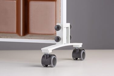 Інфранічний обігрівач Könighaus Standgerät - att: Економія енергії, обігрів за 2 хвилини, термостат, мобільний, з мотивом малярства (1200 Вт, шоколадний)