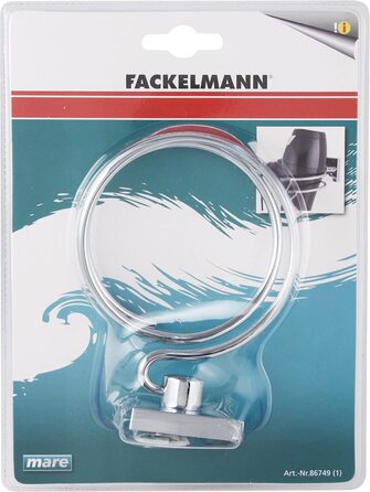 Тримач для фена FOCKELMANN MARE, хромований тримач для фена, настінний тримач (Колір сріблястий), Кількість Тримач для фена 10 х 8 х 13 см