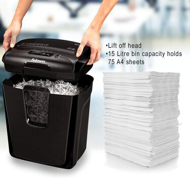 Шредер Fellowes M-8C Cross Cut - безпечне знищення документів