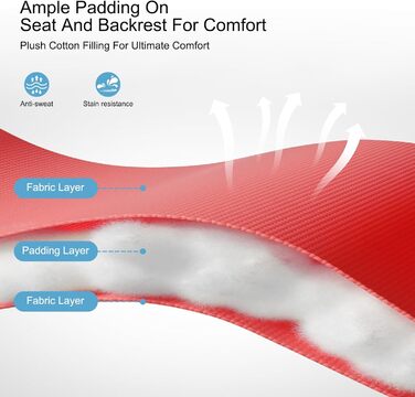 Розкладне ліжко для саду, широке 72 см, з підстаканником та подушкою, для відпочинку на вулиці (червоне)