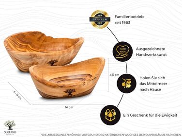 Високоякісні сільські миски для закусок з оливкового дерева, декоративна миска, миска з натурального дерева, тримач для ключів, миска для ювелірних виробів, миска з оливкового дерева, чаша для купання, ручна робота. 14 см, висота 4,5