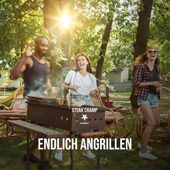 Пресс для бургера та стейка Steakchamp XXL: для хрусткої скоринки, сендвічів та фіксації м'яса, з антиковзним руків'ям