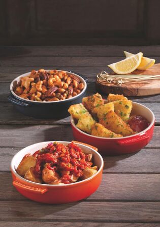 Тарілка для тапас Le Creuset, 500 мл, 14 см, чорна глянцева, 72102141400001 (Вишня)