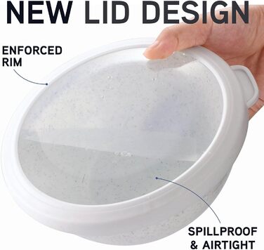 Набір мисок для приготування їжі Cook With Color (12 шт.) з кришками TPR – чорний та білий