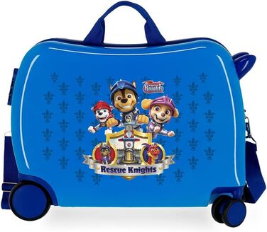 ЩЕНЯЧИЙ ПАТРУЛЬ Patrulla Canina Rescue Knights Blue 38 x 55 x 20 см жорсткий бічний кодовий замок з ABS 34 л 2 кг 4 подвійні колеса ручна поклажа (дитяча валіза)