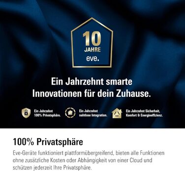 Eve Thermo (Matter, 5-те покоління) - Розумний термостат на радіатор, економія тепла, сумісний з Alexa, Apple Home, Samsung SmartThings, Google Home, Matter