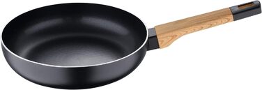 Сковорода з антипригарним покриттям 24x5,8 см алюміній дерев'яна ручка кухонне приладдя для всіх варильних поверхонь (макс. 60 символів)