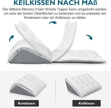 Подушка для підйому ніг TANYOO - подушка під коліна для спини, з memory foam, для відновлення після операцій