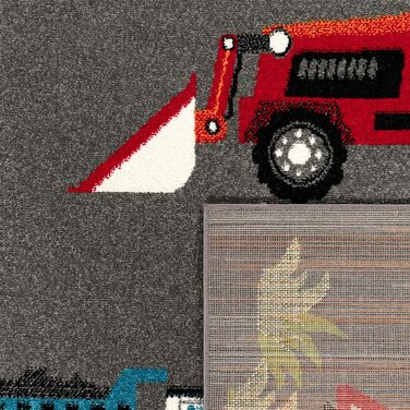 Дитяча кімната Дитячий килимок для хлопчиків Дівчатка Ігровий килим Сучасний автомобільний килим М'який сірий Червоний Синій, Розмір 120x170 см 120 x 170 см