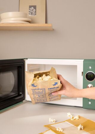 Мікрохвильова піч ретро Salbeigrün 20л з грилем та LCD дисплеєм 900W