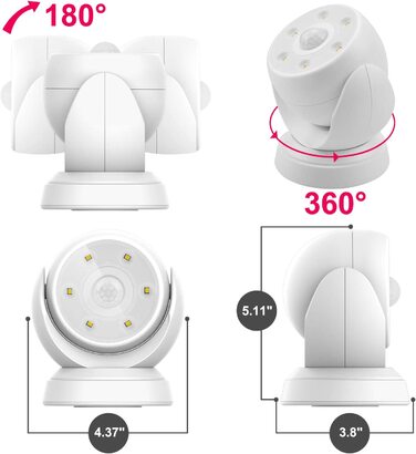 Світлодіодний прожектор BIGLIGHT з датчиком руху білий