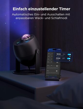 Проєктор зоряного неба Govee RGBW Aurora: Лампа, 52 сцени, таймер, 18 шумів, сумісність з Alexa Matter, для дитячої кімнати та спальні