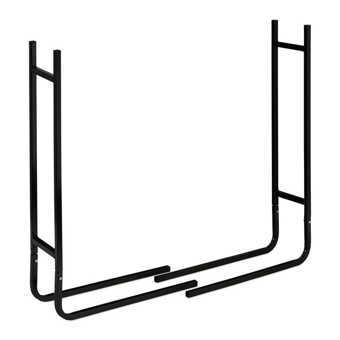 Стильна металева полиця для дров Relaxdays