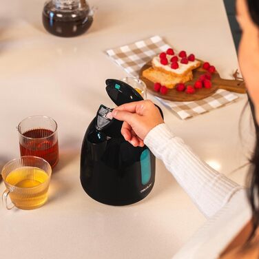 Електричний чайник Cecotec Thermosense 140 Black – 1 л, 2200 Вт, антинакипний фільтр, без BPA