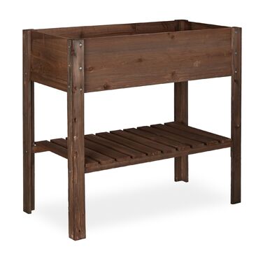 Грядок Relaxdays з дерева, темно-коричневий