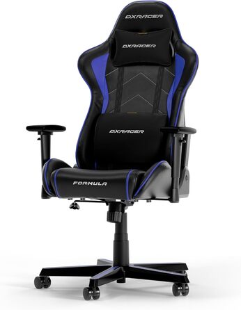 Оригінальне ігрове крісло DXRacer FORMULA L PVC Leather (Чорний/Індиго)