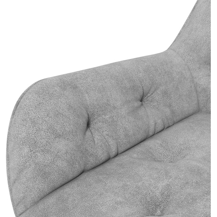 Поворотне крісло Vinsetto Регульоване по висоті ергономічне робоче крісло з оксамитовим виглядом світло-сірого кольору для вітальні та офісу