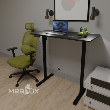 Стіл Mealux PowerDesk Lite Black з електрорегулюванням висоти (арт. EVO-201 Lite B/B)