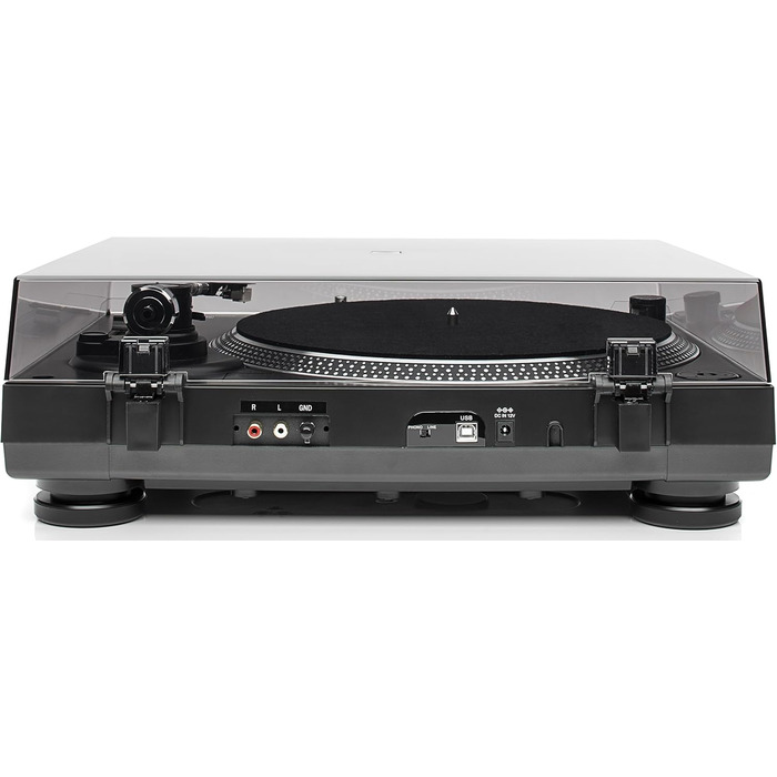 DJ-програвач Dual DTJ 301.1 USB, 33/45 об/хв, пітч-контроль, магнітна голівка, підсвітка голки, чорний