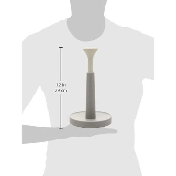 Тримач для кухонних рушників Joseph Joseph Duo, для рушників до 24 см, пластик, темно-сірий