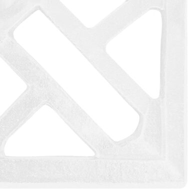 Підставка для парасольки від сонця, підставка для парасольки, основа для парасольки, тримач для парасольки, тримач для парасольки від сонця, лита залізна підставка, білий колір, 45x45x30 см