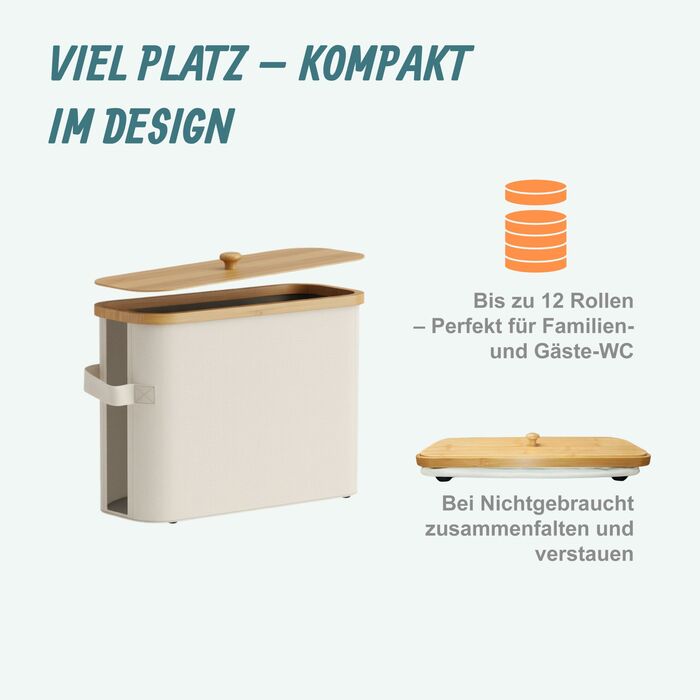 Тримач для туалетного паперу Relaxdays на 12 рулонів